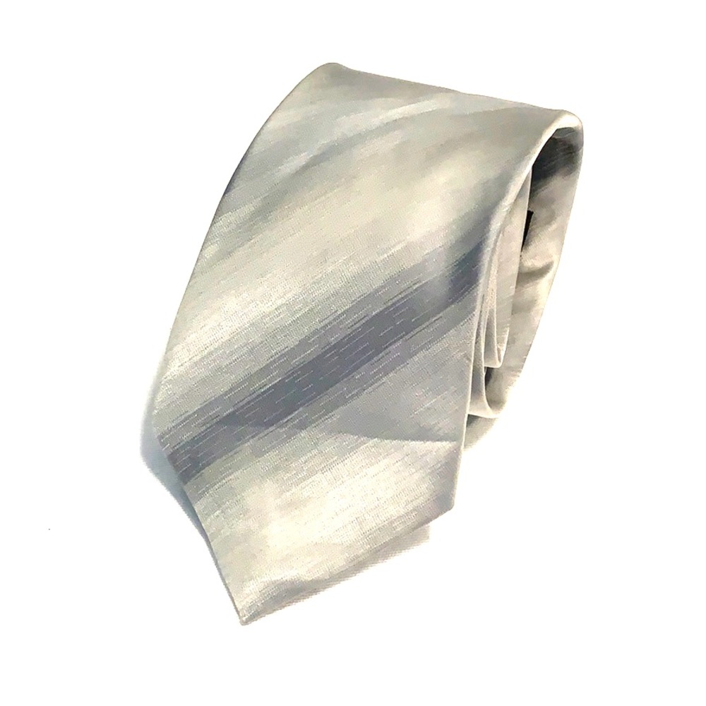 Cougar Silver Polyester Tie NWOT Wrinkled